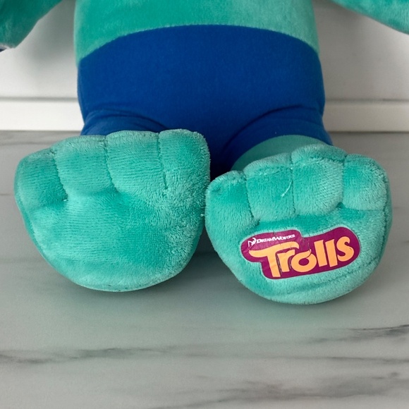 Dreamworks TROLLS Build A Bear BAB 23" BRANCH Blue Happy Smiling PLUSH 2016 - Picture 3 of 14